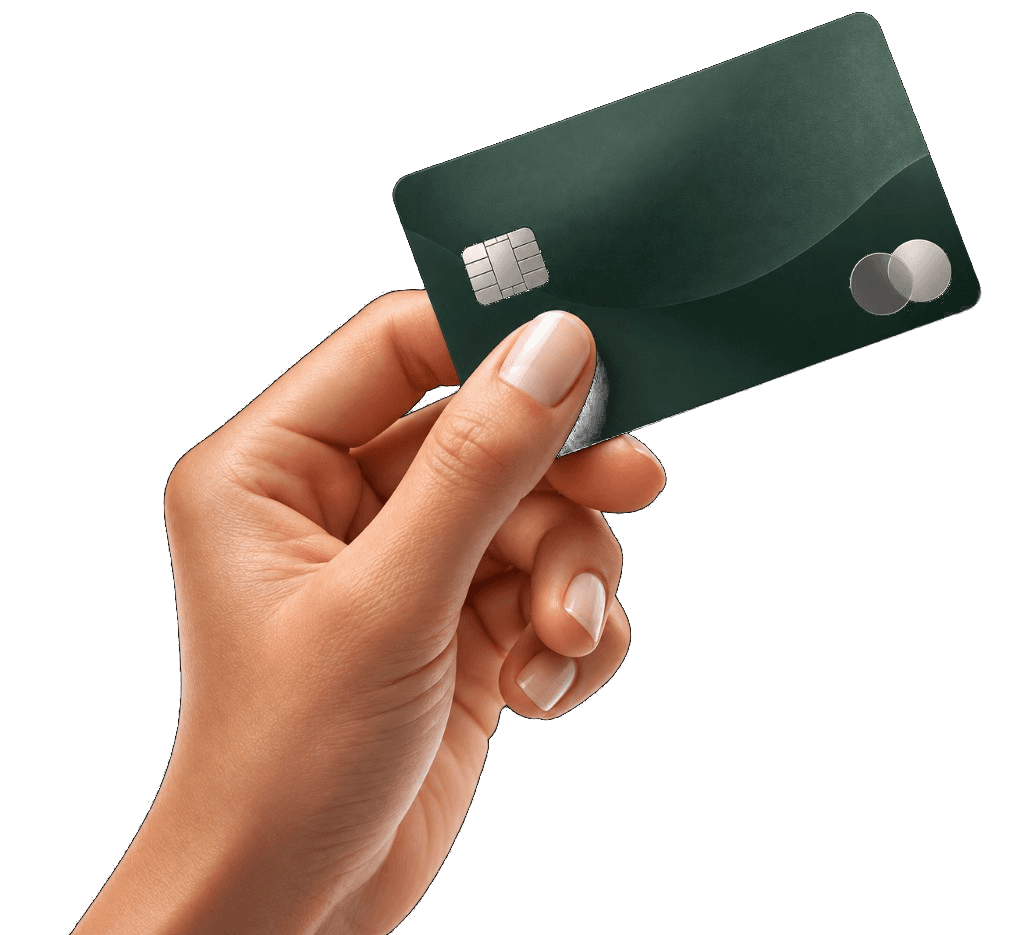 Hand holding a payment card for a guide to business vehicle expenses
